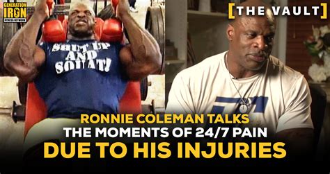 why did ronnie coleman get injured